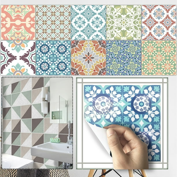 Tiles Transfer Sticker Kitchen Bathroom Self-Adhesive Stickers Wall Tile Decals 